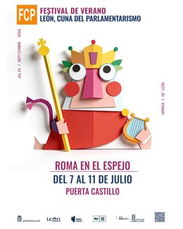 Cartel del ciclo 'Roma en el espejo', que se celebrará en el Jardín Arqueológico de La Casona de Puerta Castillo desde el próximo día 7 de julio.