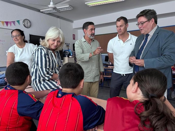 Mercedes colombo en el Colegio Reyes Católicos de Cádiz con el Programa de Refuerzo Estival.