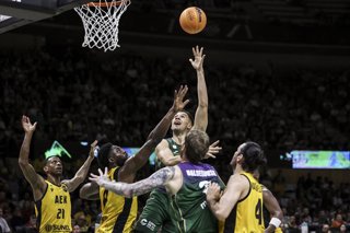 Archivo - Emir Sulejmanovic of Unicaja in action during the Final Four Basketball Champions League Semi Finals basketball match played between AEK BC and Unicaja at Palau Olimpic Badalona on May 07, 2026 in Badalona, Barcelona, Spain.