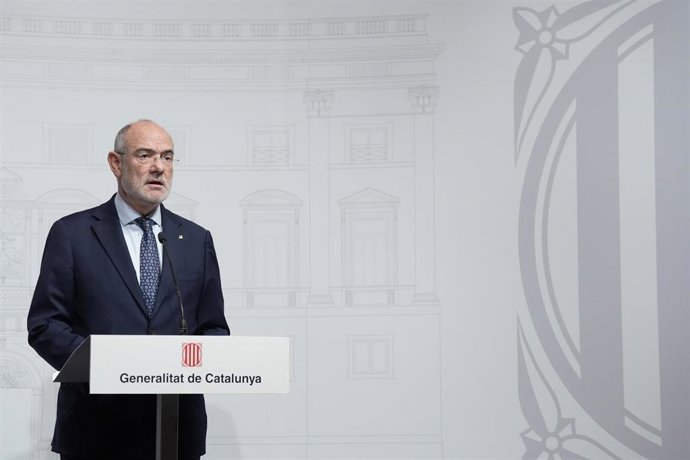 Archivo - El conseller de Acción Exterior de la Generalitat, Jaume Duch, durante una rueda de prensa, en el Palau de la Generalitat, a 24 de febrero de 2026, en Barcelona, Catalunya (España).