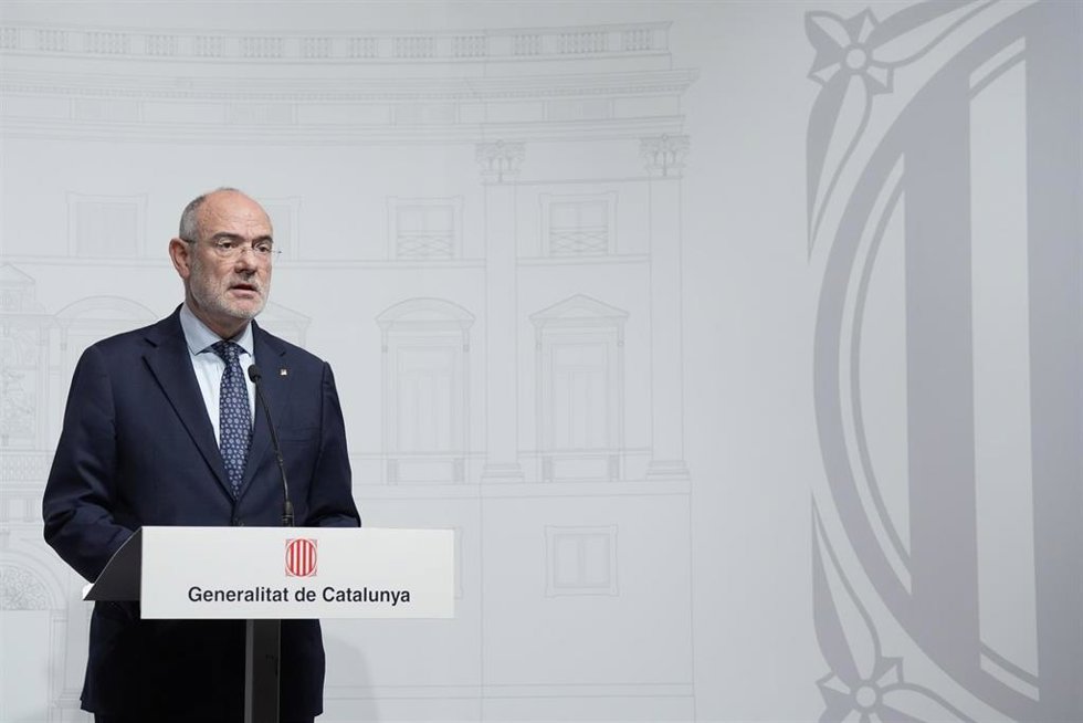 Archivo - El conseller de Acción Exterior de la Generalitat, Jaume Duch, durante una rueda de prensa, en el Palau de la Generalitat, a 24 de febrero de 2026, en Barcelona, Catalunya (España).
