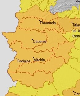 Avisos en Extremadura para el 4 de julio