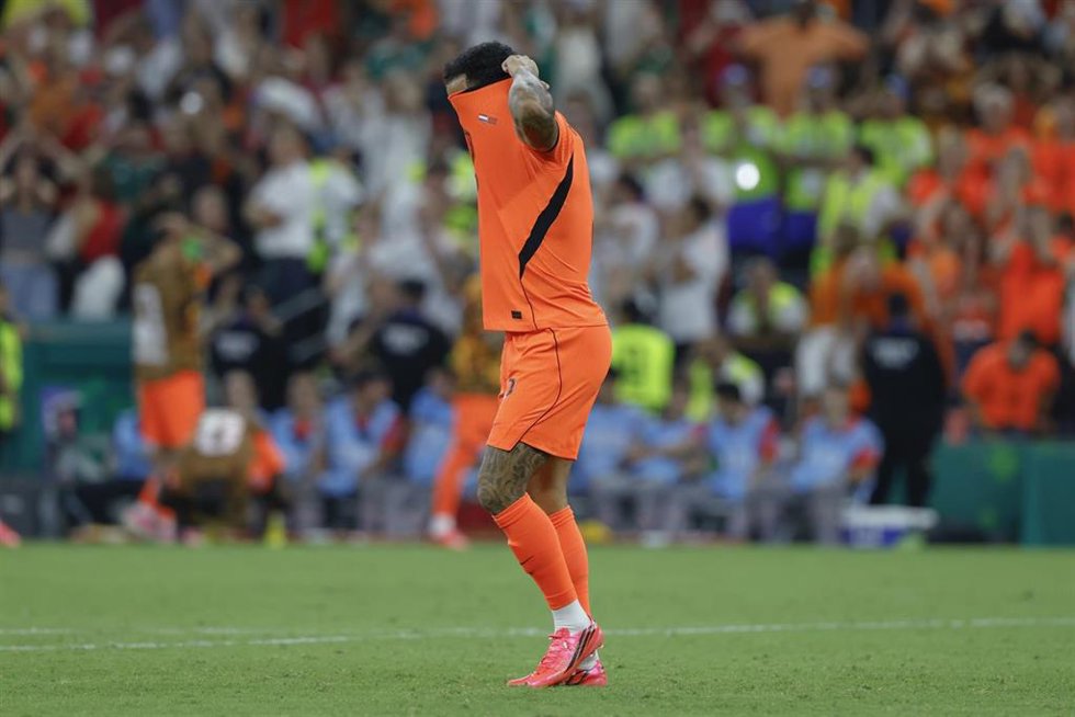 El atacante neerlandés Justin Kluivert tras la eliminación de Países Bajos en el Mundial 2026.