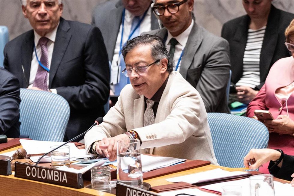 Archivo - El presidente saliente de Colombia, Gustavo Petro  