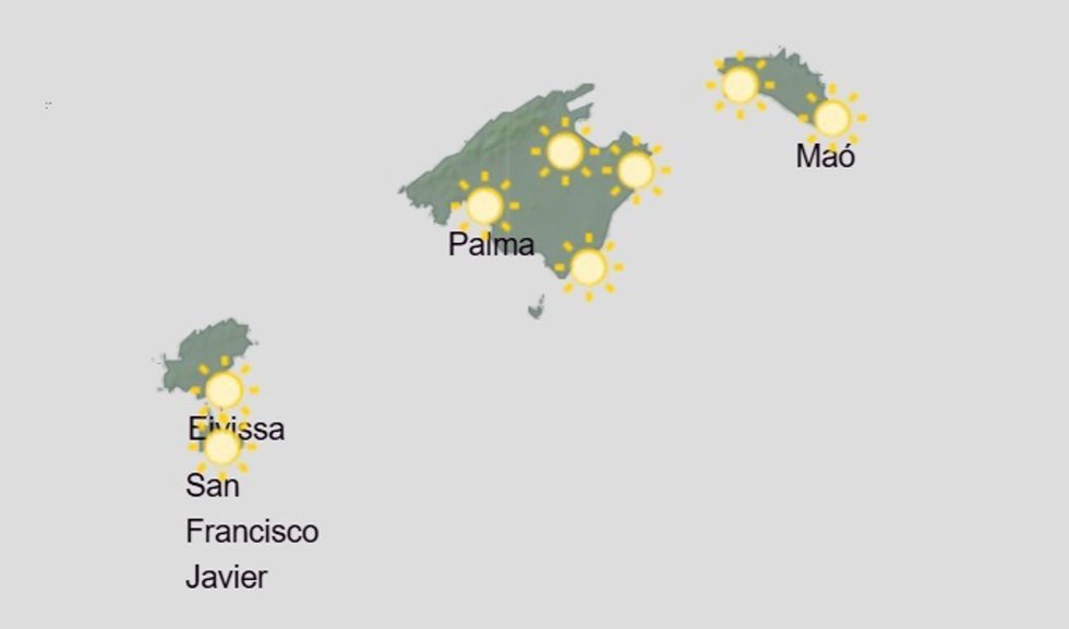 El tiempo hoy, sábado 4 de julio, en Baleares.