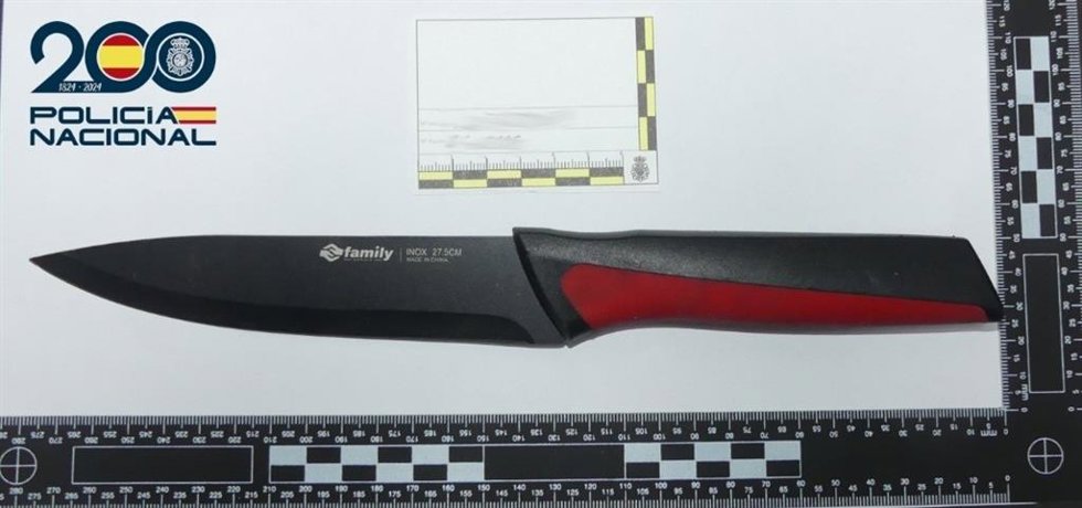 Una de las armas intervenidas.