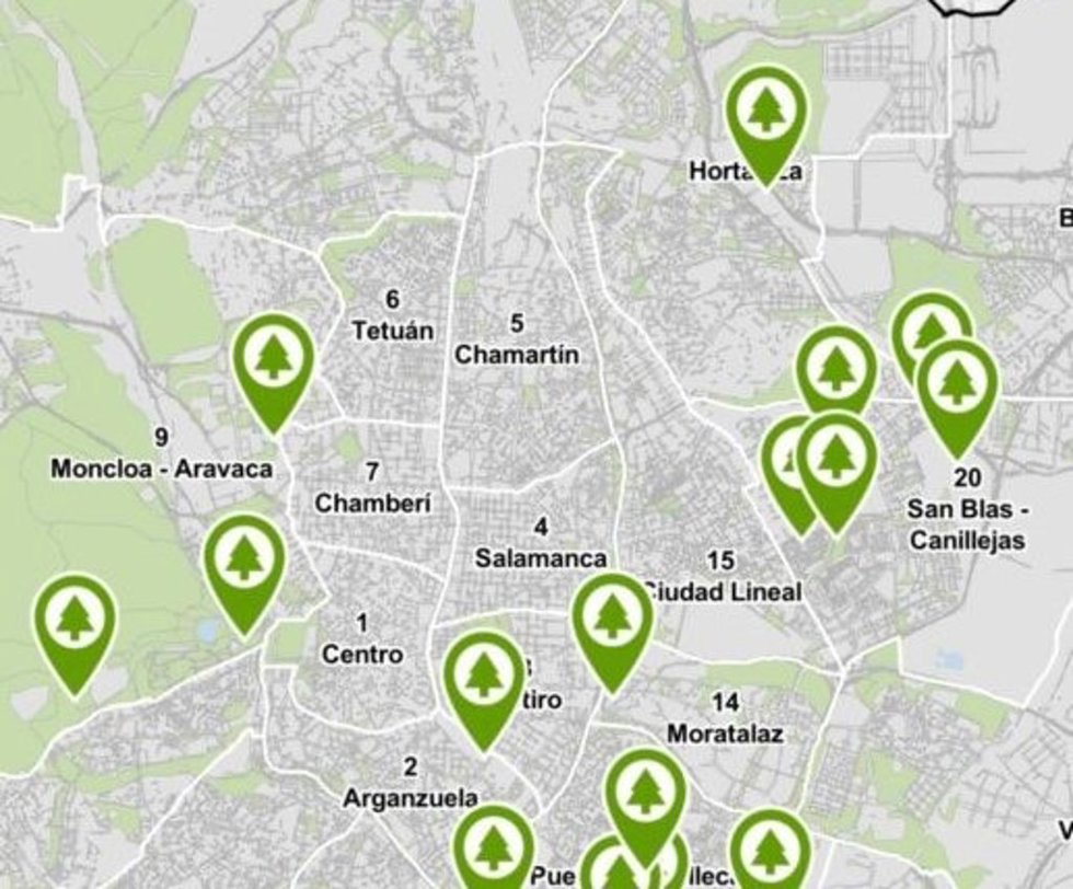 El Ayuntamiento invita a descubrir 20 zonas verdes con la aplicación Parques de Madrid