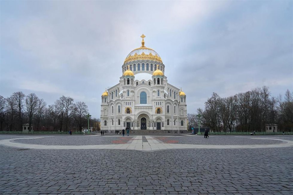 Archivo - Imagen de archivo de la Catedral Naval de Kronstadt (San Petersburgo, Rusia) 