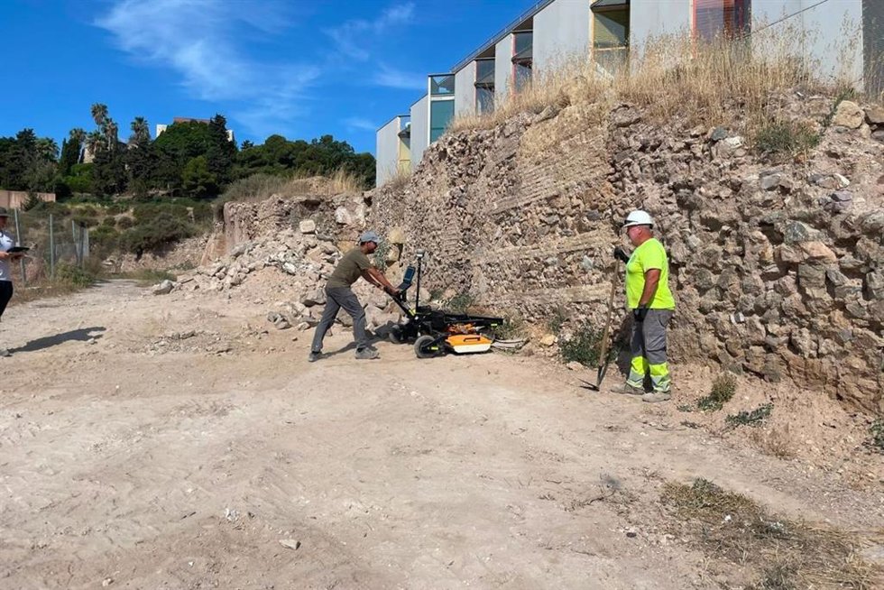 Trabajos en el  Anfiteatro Romano de Cartagena