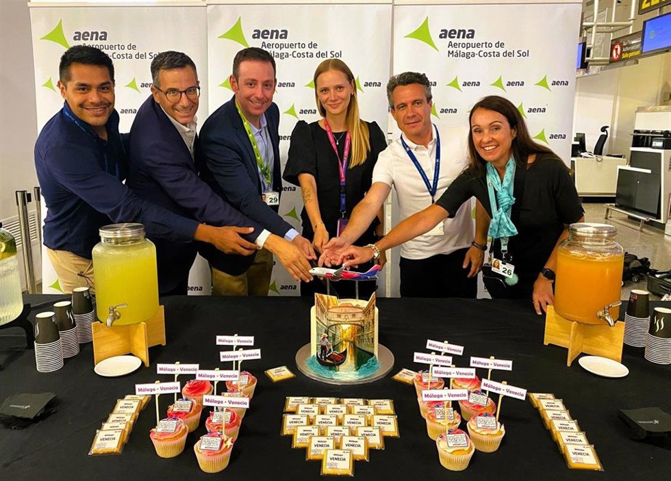 El Aeropuerto de Málaga-Costa del Sol estrena ruta a Venecia de la mano de Wizz Air.
