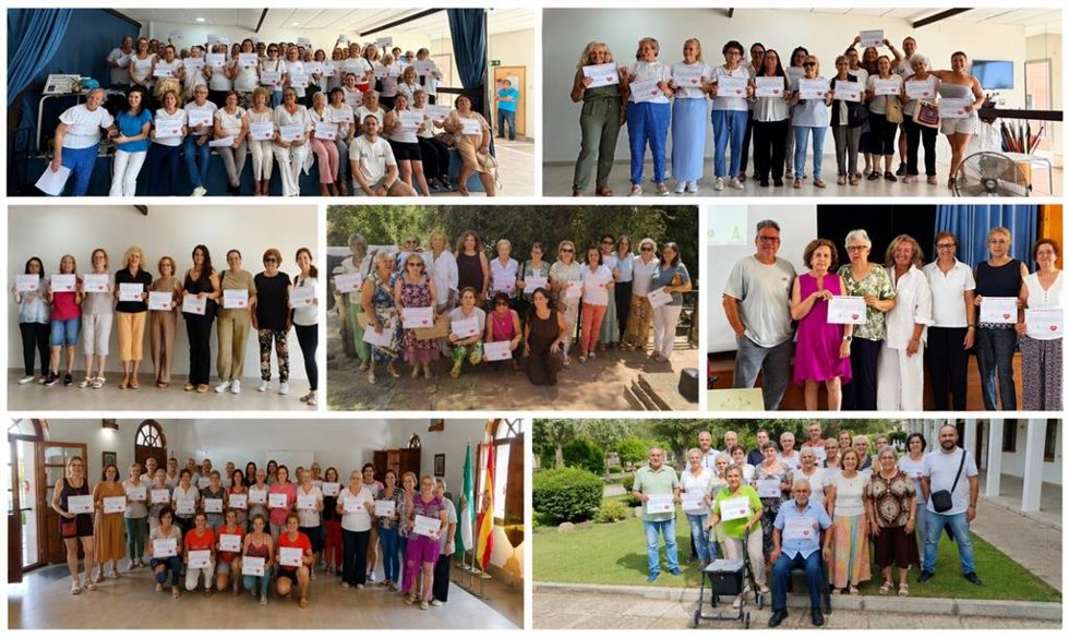 Instantáneas del programa 'Por un Millón de Pasos'.