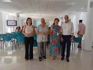 La delegada territorial de Inclusión Social, Juventud, Familias e Igualdad en Jaén, Ángela Hidalgo, en la inauguración del I Encuentro Andaluz de Autismo en Edad Adulta - Orgullo Autista Andaluz.