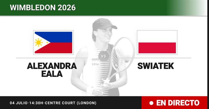 Alexandra Eala - Iga Swiatek: resumen y estadísticas del partido de Dieciseisavos de final de Wimbledon WTA