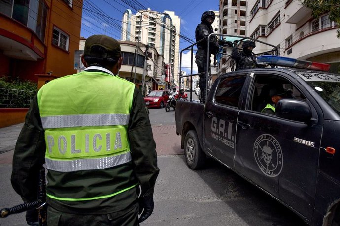 Archivo - Policía en Bolivia (archivo)