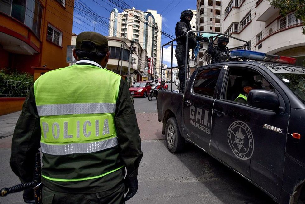 Archivo - Policía en Bolivia (archivo)