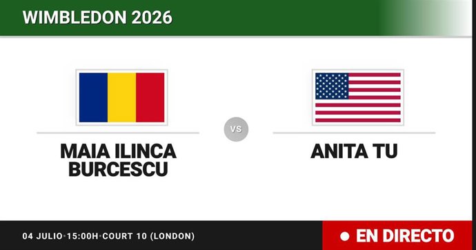 Maia Ilinca Burcescu - Anita Tu: resumen y estadísticas del partido de Treintaidosavos de final de Wimbledon Juniors, Girls
