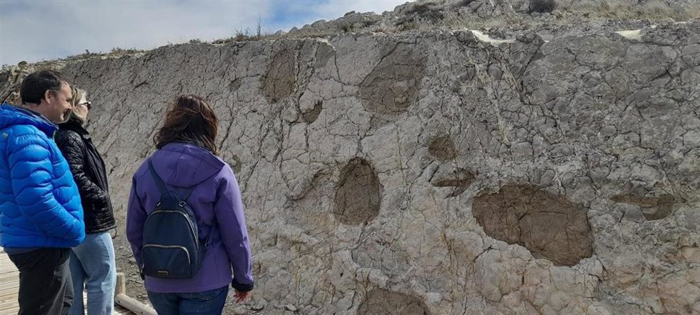 El yacimiento 'Ababuj' es frecuentado por turistas interesados en conocer el patrimonio paleontológico provincial.