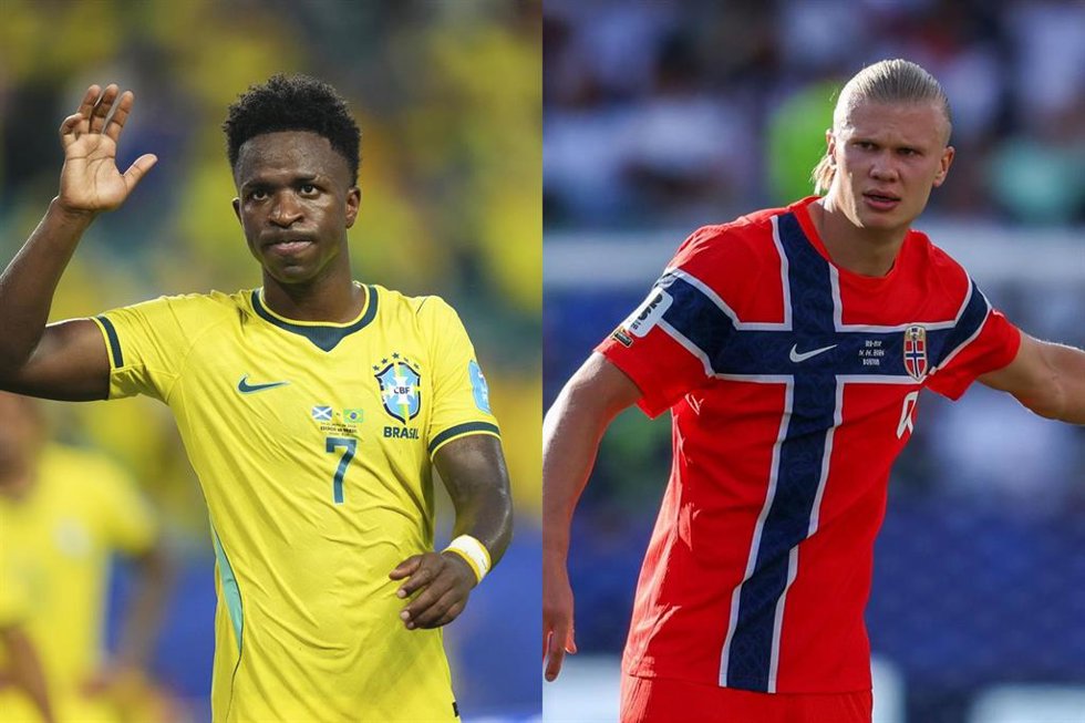 Vinícius Jr. Y Erling Haaland, durante la Copa Mundial de la FIFA 2026.