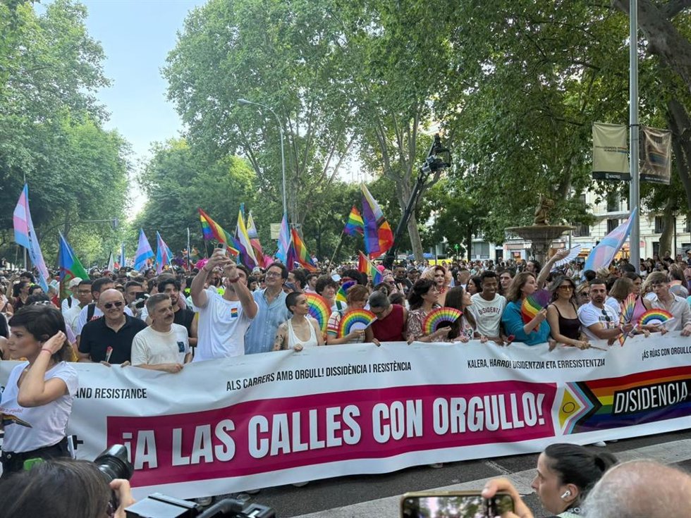 Manifestación del Orgullo LGTBI en Madrid.