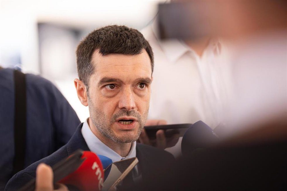 El ministro de Derechos Sociales, Consumo y Agenda 2030, Pablo Bustinduy, en la IV Conferencia Iberoamericana Ministerial de Asuntos Sociales y Desarrollo Inclusivo, celebrada en Avilés.