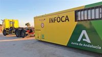 Desplegados tres medios aéreos y más de 80 efectivos terrestres para estabilizar el incendio de Morón de la Frontera