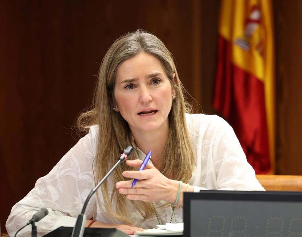 Archivo - La ministra para la Transición Ecológica y el Reto Demográfico, Sara Aagesen, durante su comparecencia ante la Comisión de Investigación sobre el apagón, en el Senado, a 23 de marzo de 2026, en Madrid (España).