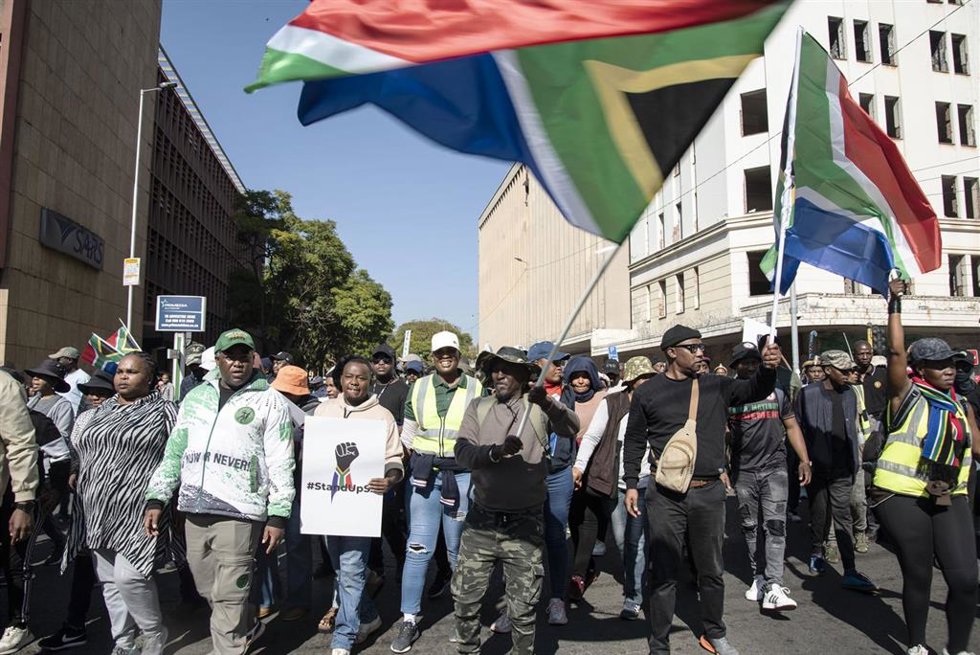 Protestas contra la migración ilegal en Sudáfrica, a 30 de junio de 2026 