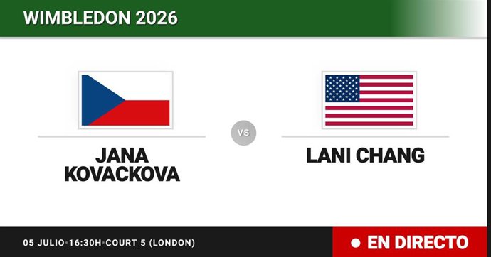 Jana Kovackova - Lani Chang: resumen y estadísticas del partido de Treintaidosavos de final de Wimbledon Juniors, Girls