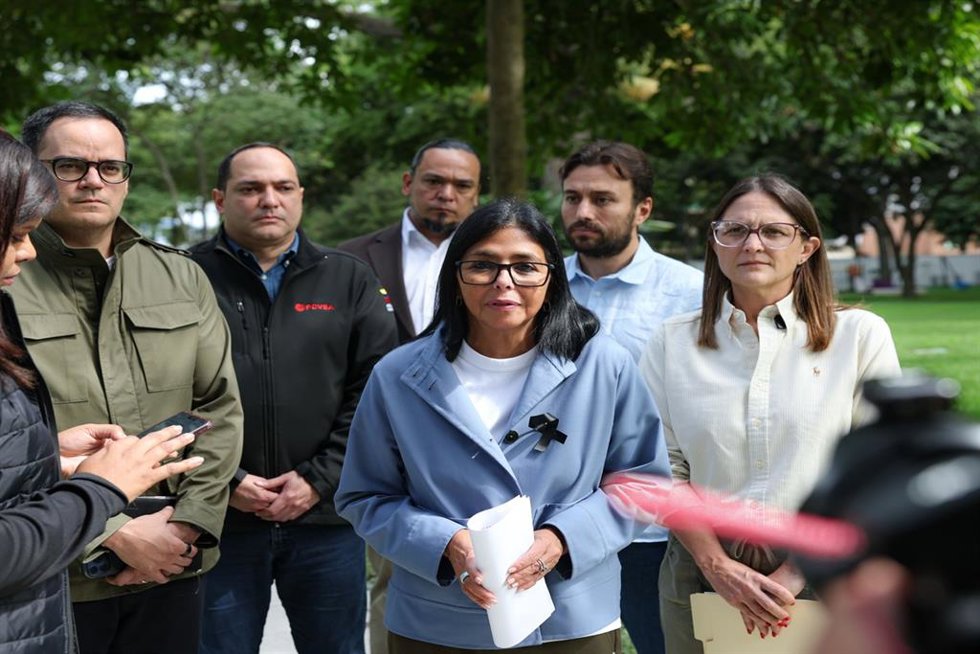 La presidenta encargada de Venezuela, Delcy Rodríguez