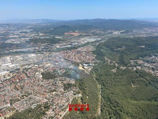 Imatge de l'incendi