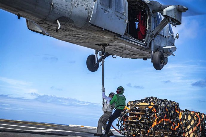 Archivo - Imagen de archivo de helicóptero MH-60S Sea Hawk del Ejército de EEUU