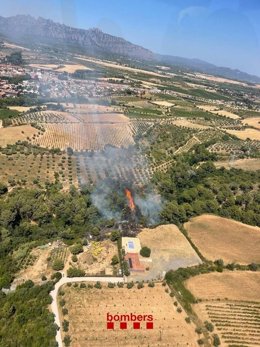 Imatge de l'incendi