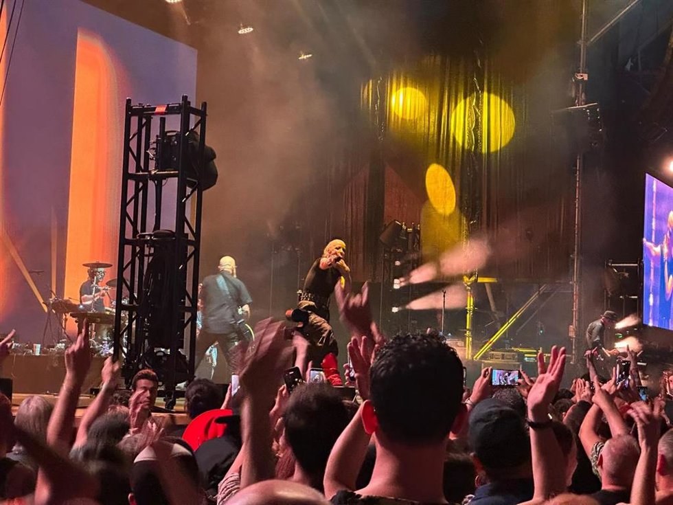 Garbage durante su conciertos en las Noches del Botánico de la Universidad Complutense de Madrid.
