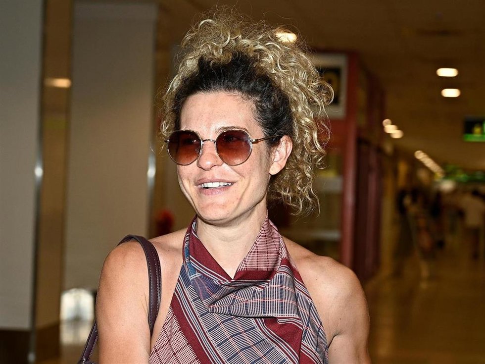 Sheila Casas a su llegada de Mallorca