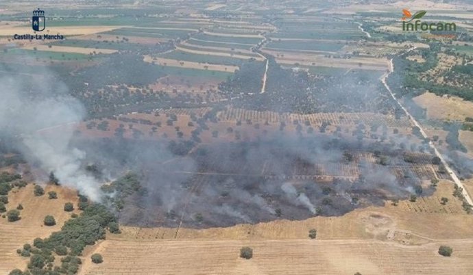 Incendio de Malpica de Tajo.