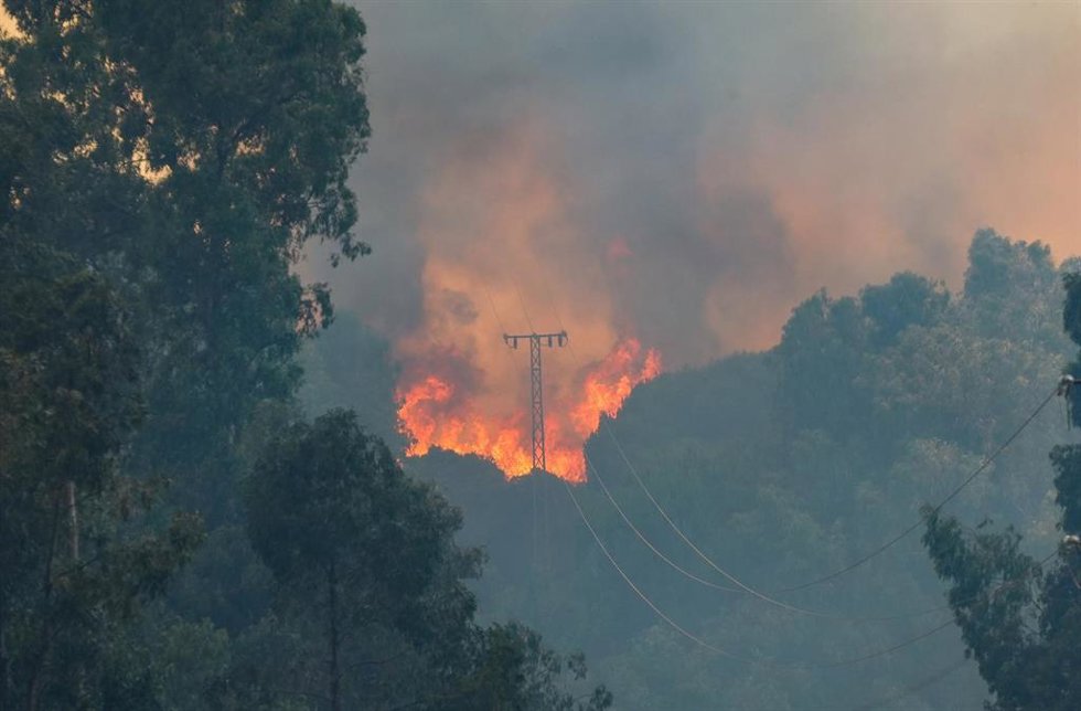 Imagen de archivo del incendio de Villanueva de los Castillejos (Huelva).