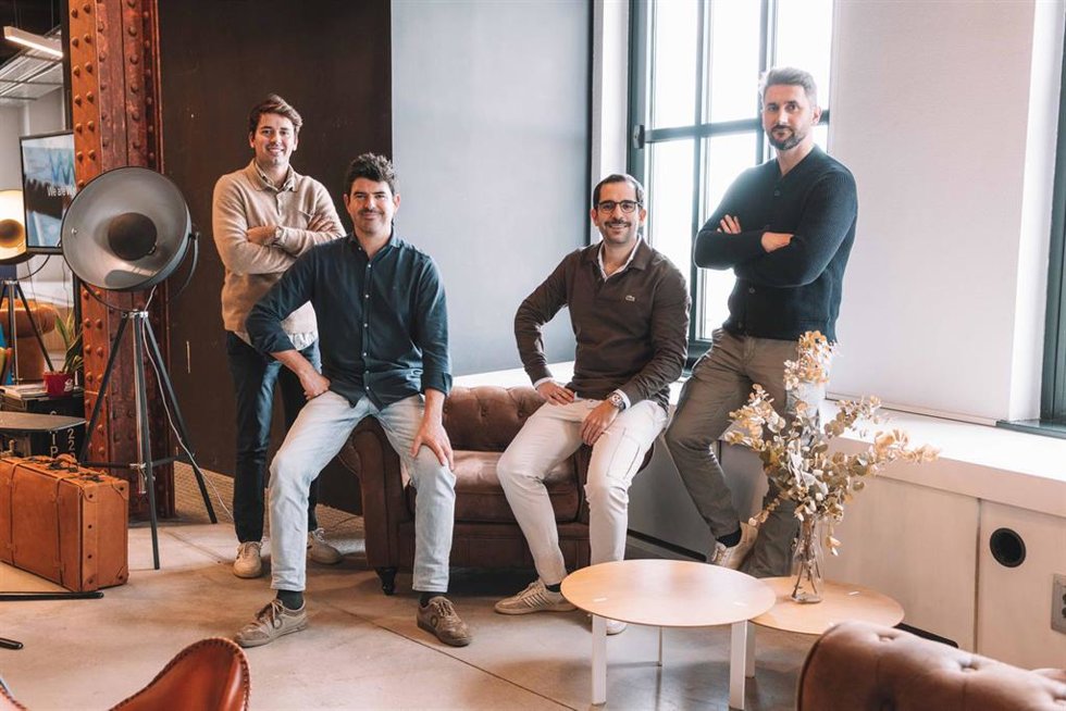 Los fundadores y socios de Muppy, Juan Carlos Soldado, Borja Serra, Vicente Nicolás y David Mateo.