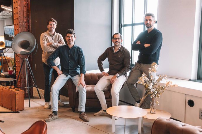 Los fundadores y socios de Muppy, Juan Carlos Soldado, Borja Serra, Vicente Nicolás y David Mateo.