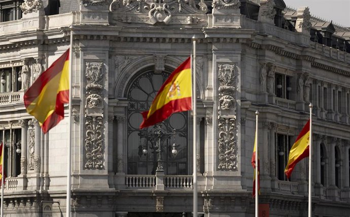 Archivo - Fachada del Banco de España, a 1 de abril de 2025, en Madrid (España). 
