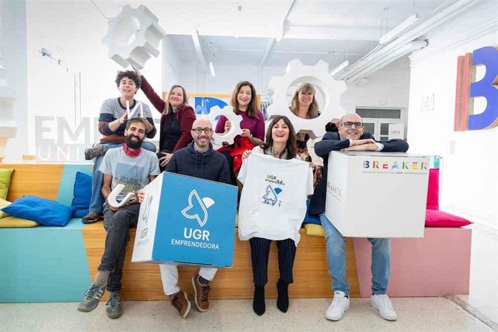 El equipo de UGR Emprendedora.