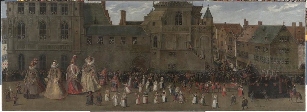 La procesión de gigantes en Bruselas el 31 de mayo de 1615 David Noveliers Óleo sobre lienzo, 119 x 327 cm 1616 Madrid, Museo Nacional del Prado