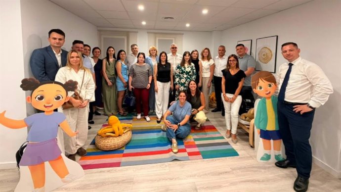 La delegació de Moldàvia al Barnahus de Barcelona