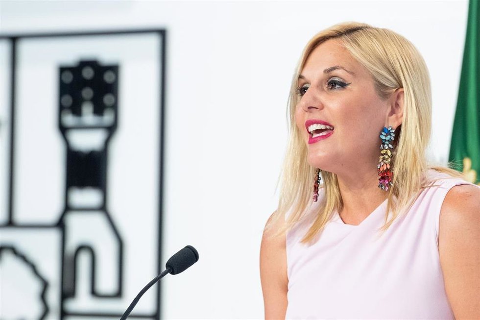 La portavoz de la Junta de Extremadura, Elena Manzano, en una imagen de archivo