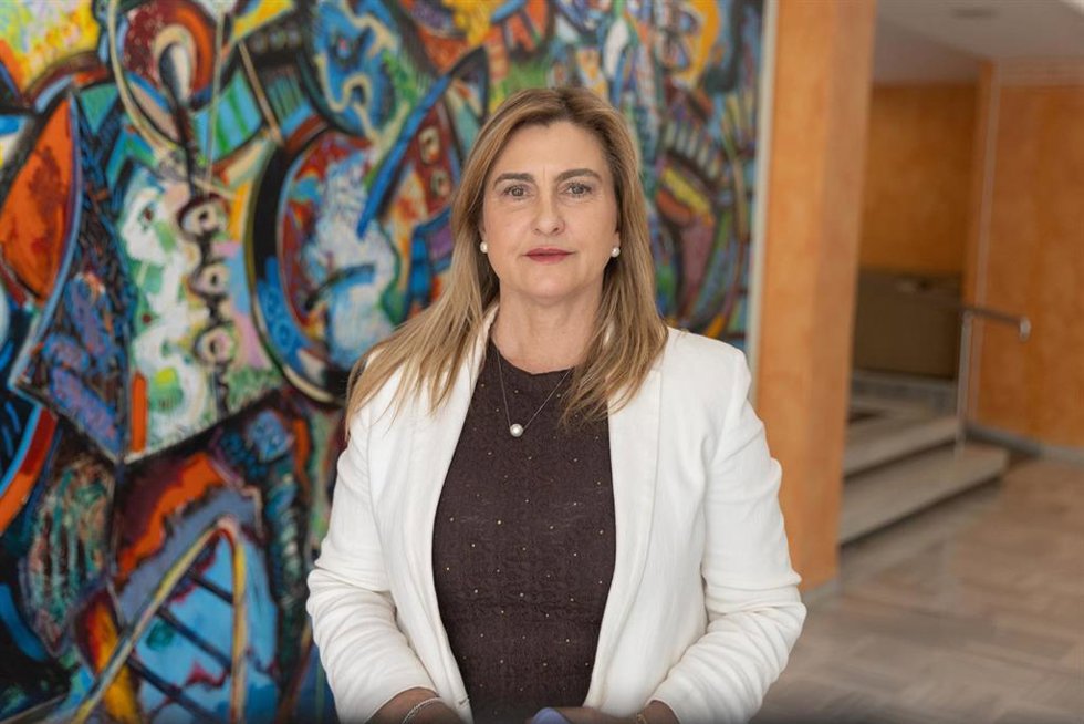 Imagen de la portavoz del Grupo Parlamentario Socialista en la Asamblea Regional, Carmina Fernández.
