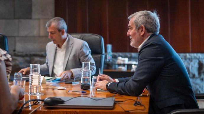 El vicepresidente de Canarias, Manuel Domínguez, y el presidente, Fernando Clavijo