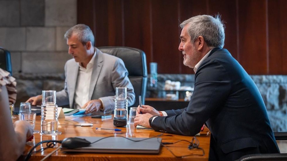 El vicepresidente de Canarias, Manuel Domínguez, y el presidente, Fernando Clavijo