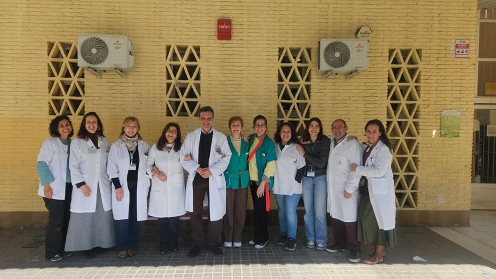 Representantes de la comisión multidisciplinar del centro de salud del Molino de Huelva.