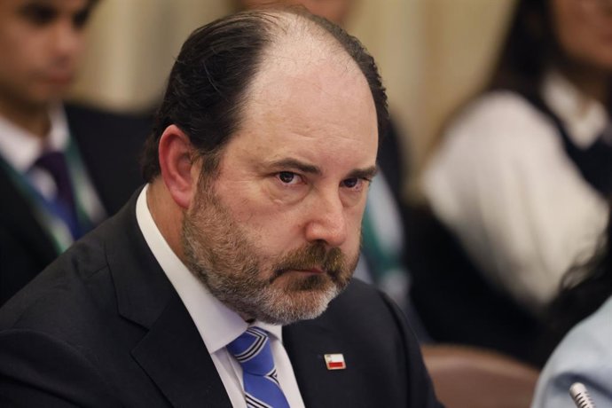 Valparaiso, 1 de junio 2026. El ministro del Trabajo Tomas Rau durante la Comision de Desarrollo Social en la Camara de Diputados Sebastian Cisternas/Aton Chile