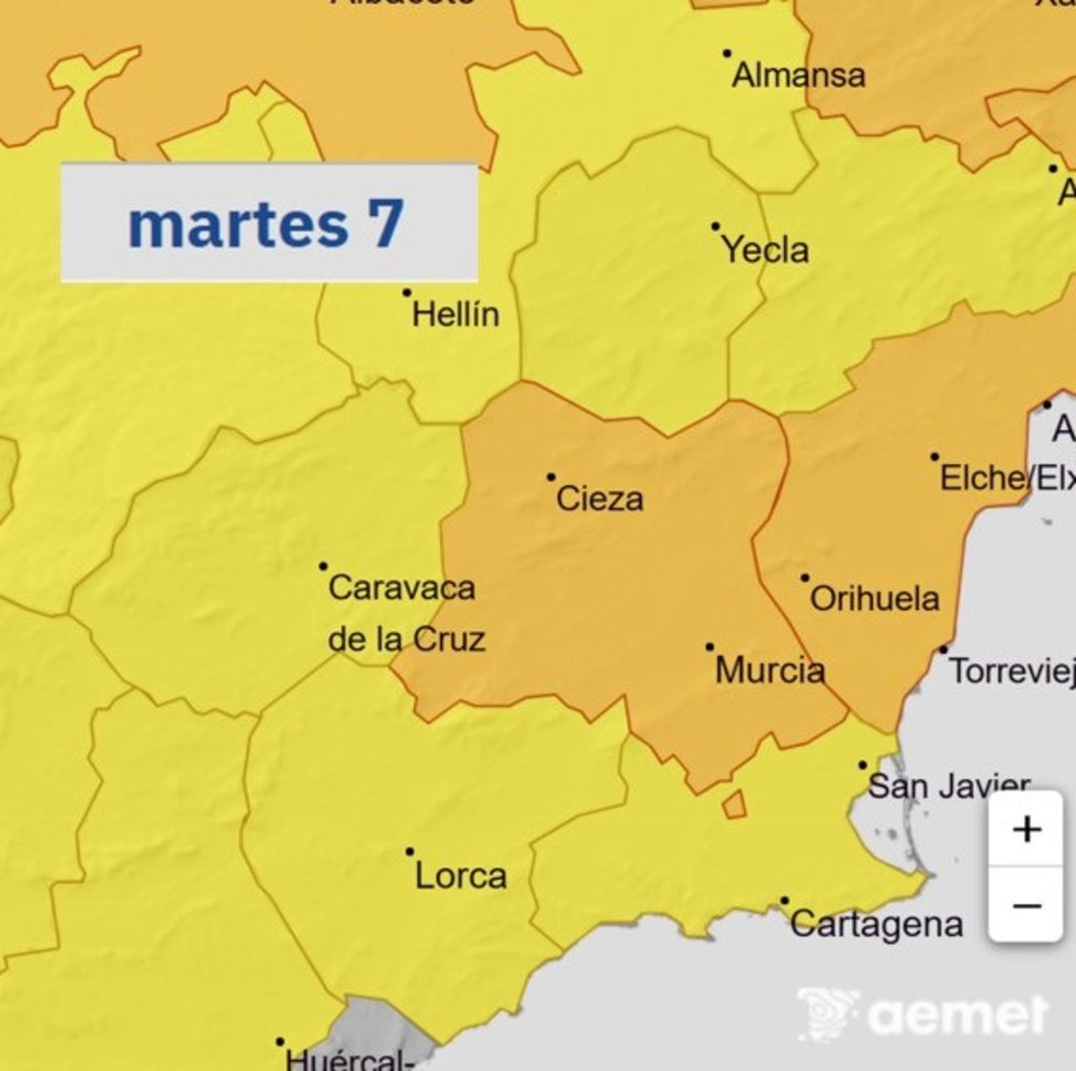 Mapa de avisos