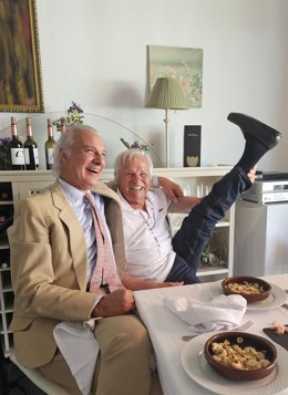 El doctor Manuel de la Peña con Manuel Benítez "El Cordobés"
